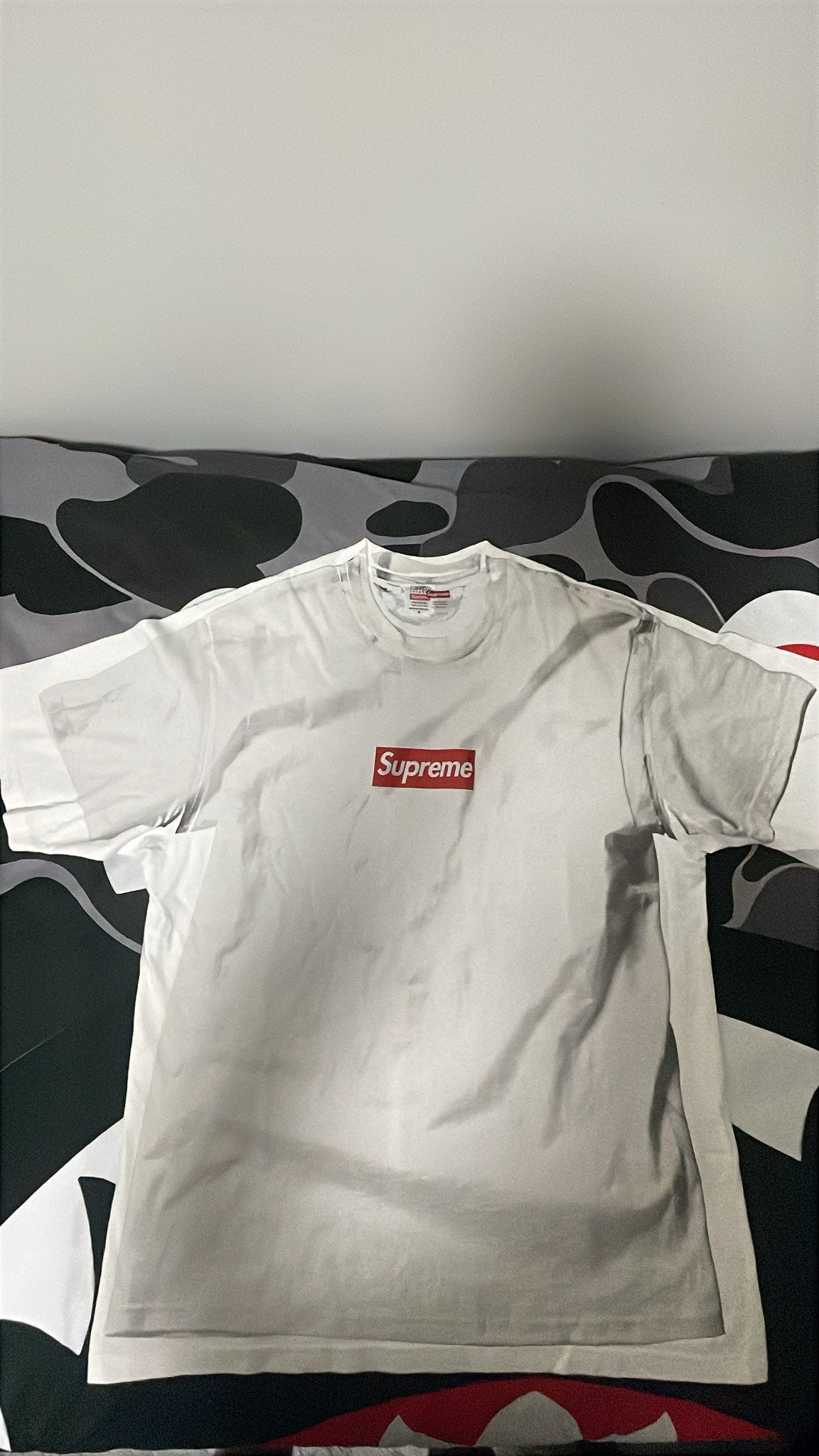 Supreme x MM6 Maison Margiela Box Logo Tee "White"