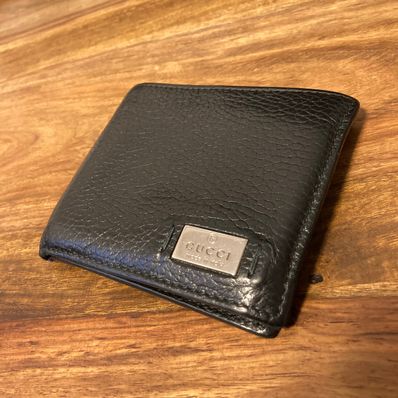 GUCCI 折り財布 ブラック レザー