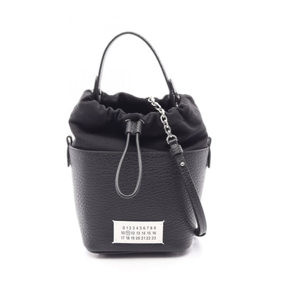 メゾン マルジェラ Maison Margiela 5AC バケットバッグ 2WAY ハンドバッグ バッグ レザー レディース ブラック系 S61WG0035P4348T8013 【中古】