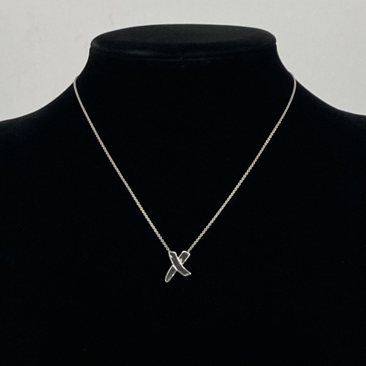 TIFFANY&Co.(ティファニー) パロマ ピカソ グラフィティ X(キス) SV925 シルバー ネックレス 2.84g シルバー
