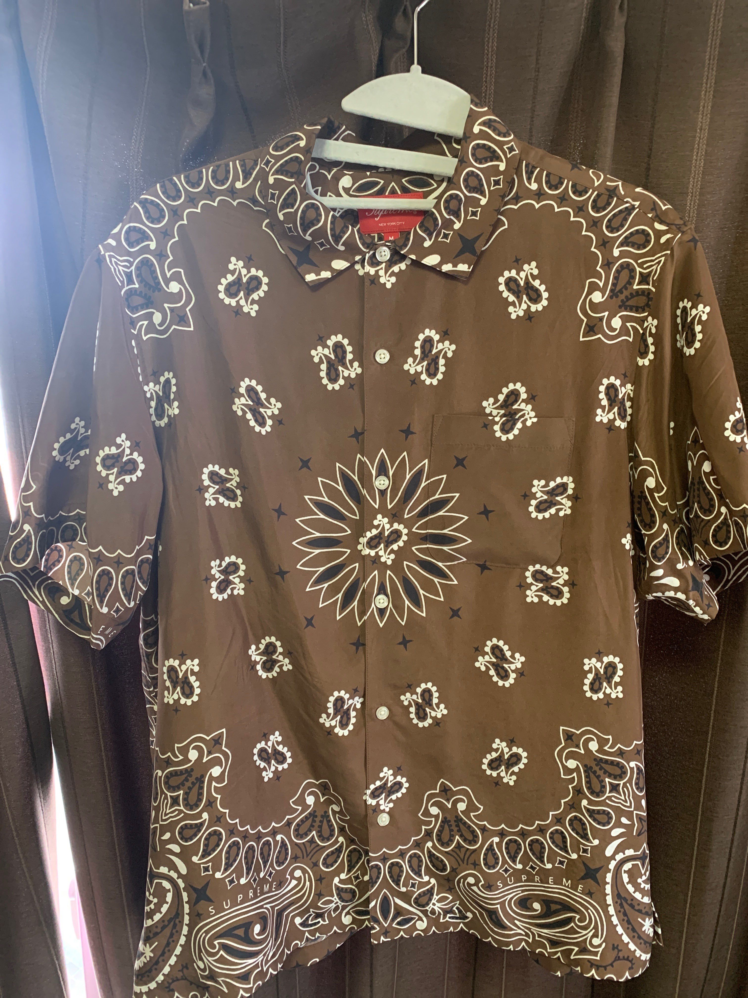 Supreme Bandana Silk S/S Shirt 