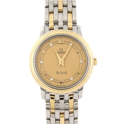 【新品】オメガ デ・ヴィル プレステージ コンビ・6P 424.20.27.60.58.004 SSxYG クォーツ