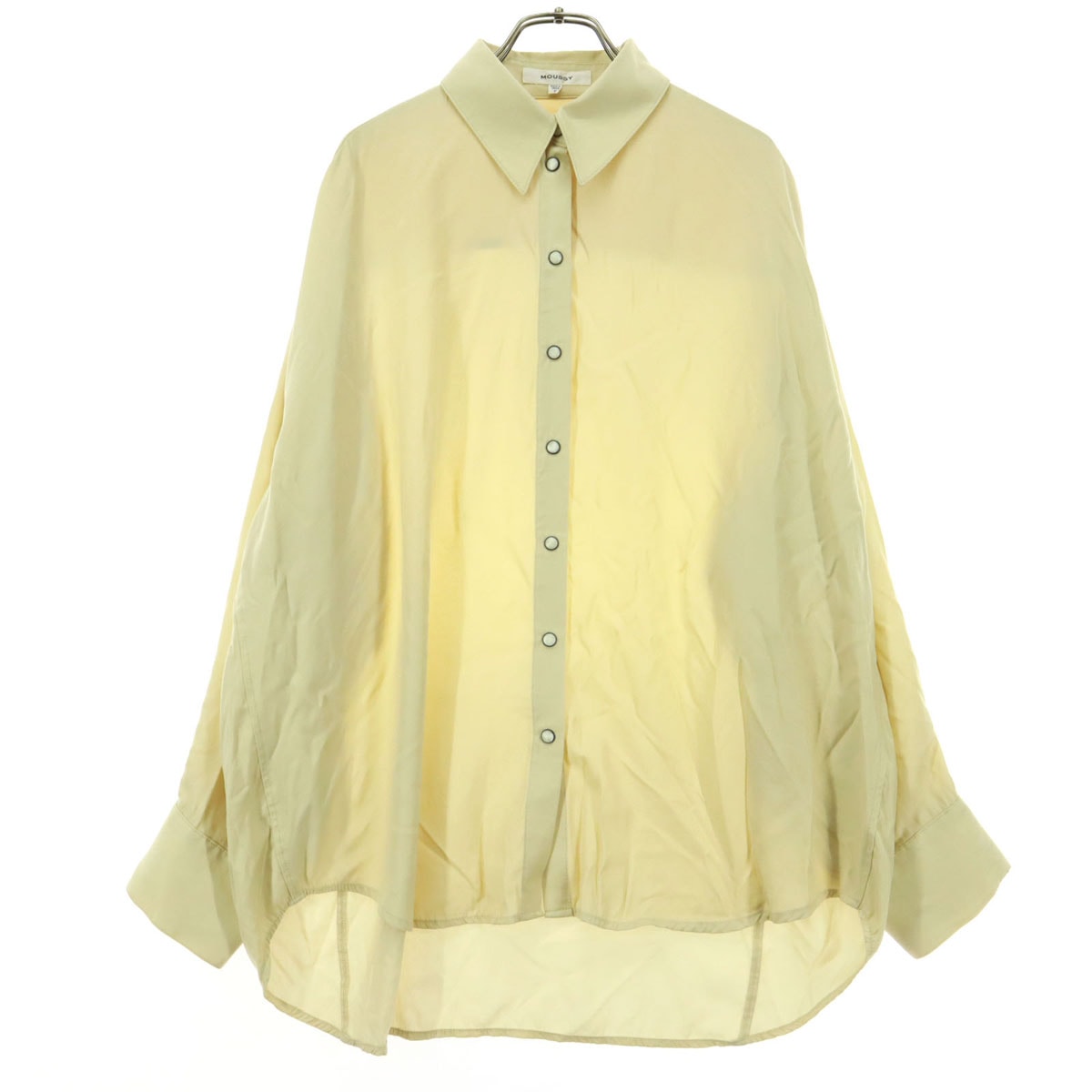 美品 MOUSSY マウジー 長袖 ブラウス F ベージュ