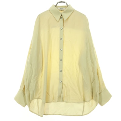 美品 MOUSSY マウジー 長袖 ブラウス F ベージュ