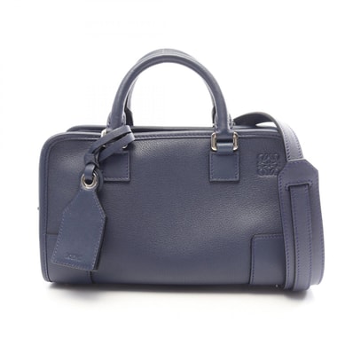 ロエベ LOEWE アマソナ23 2WAY ハンドバッグ バッグ レザー レディース ネイビー系 【中古】