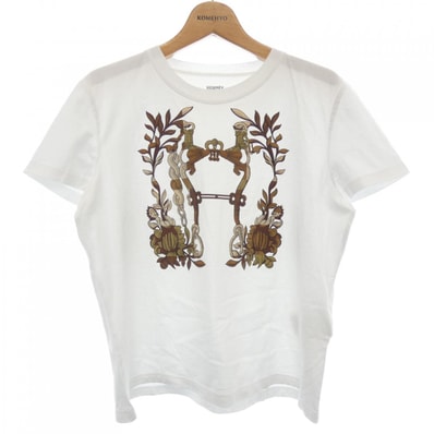 エルメス HERMES DELLA CAVALLERIA 4E4629DA カルトゥッシュ Tシャツ