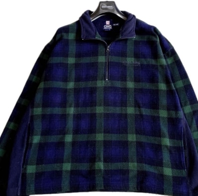 美品 大きいサイズ ラルフローレン 90s タグ チェック フリースジャケット