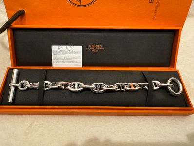Hermes Chaine D'ancre TGM Bracelet "Silver"