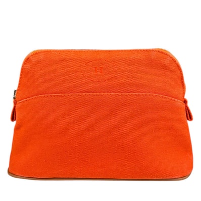 エルメス ボリードポーチミニ コスメポーチ ポーチ コットンキャンバス H103773 レディース HERMES 中古