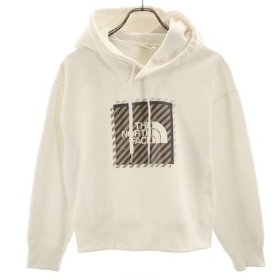 THE NORTH FACE ノースフェイス 長袖 ブレイブ スウェットパーカー L ホワイト NTW62161 アウトドア 裏起毛