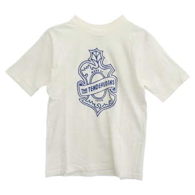 TENDERLOIN テンダーロイン Tシャツ T-TEE2 エンブレムプリント 半袖Tシャツ ホワイト ホワイト系 M【美品】【中古】