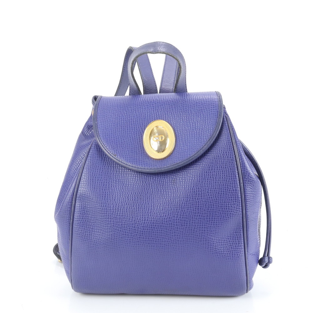 ■美品 クリスチャンディオール オーバル CD ロゴ ゴールド 金具