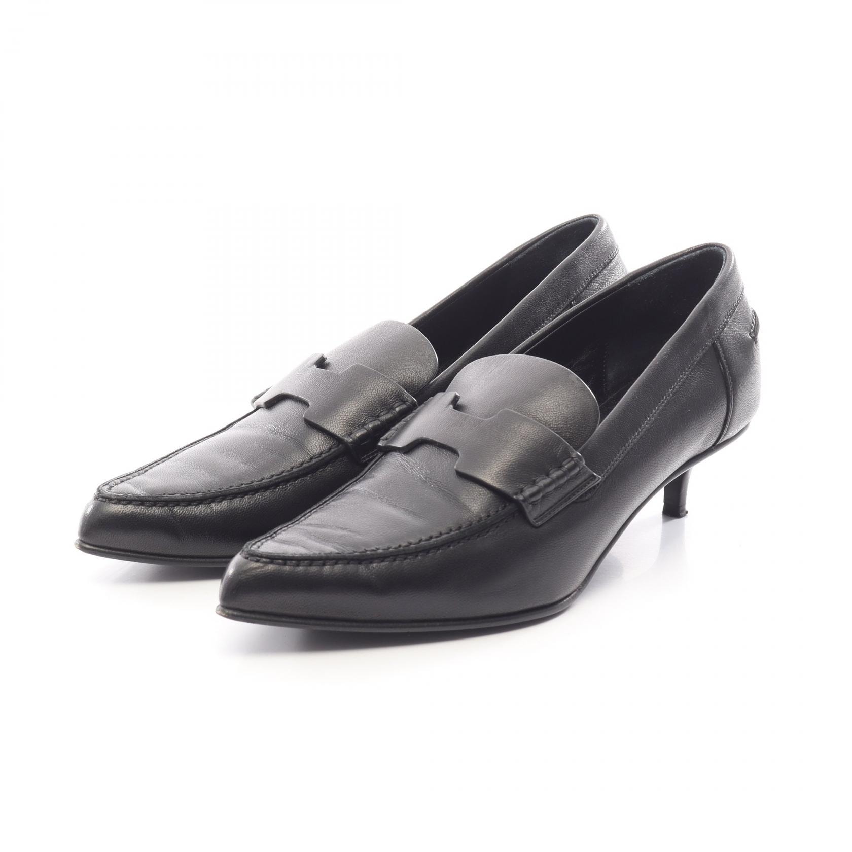 エルメス HERMES グロリアス パンプス 靴 レザー レディース ブラック系 HC231167Z 【中古】