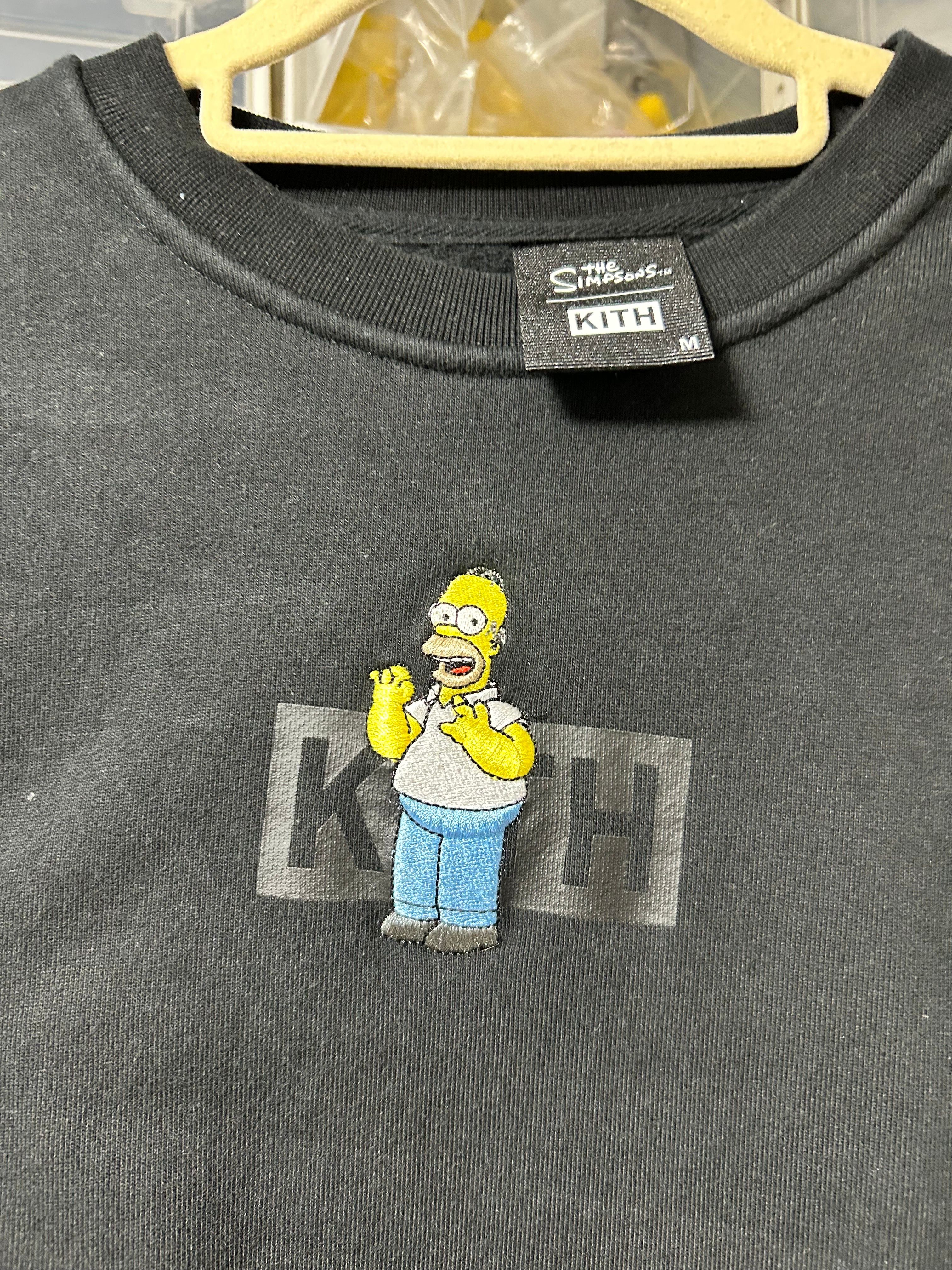 Kith The Simpsons Homer Box Logo Crewneck "Black"