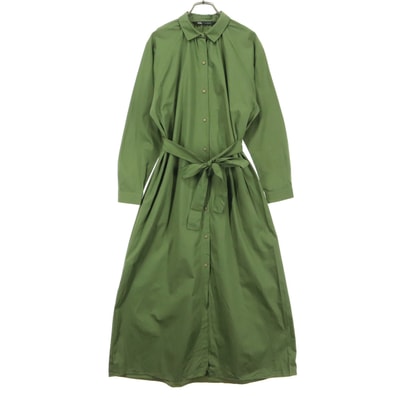 ZARA ザラ 長袖 シャツワンピース XS グリーン