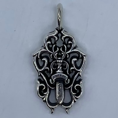 Chrome Hearts Vine Dagger Pendant Top "Silver"