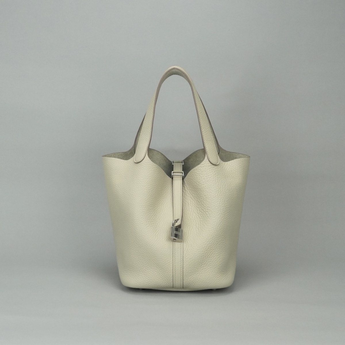 エルメス HERMES ピコタンロックMM ピコタンロック MM ピコタンロック22 バッグ トートバッグ トリヨンクレマンス クレ Craie ホワイト White 白 シルバー金具 ハンドバッグ