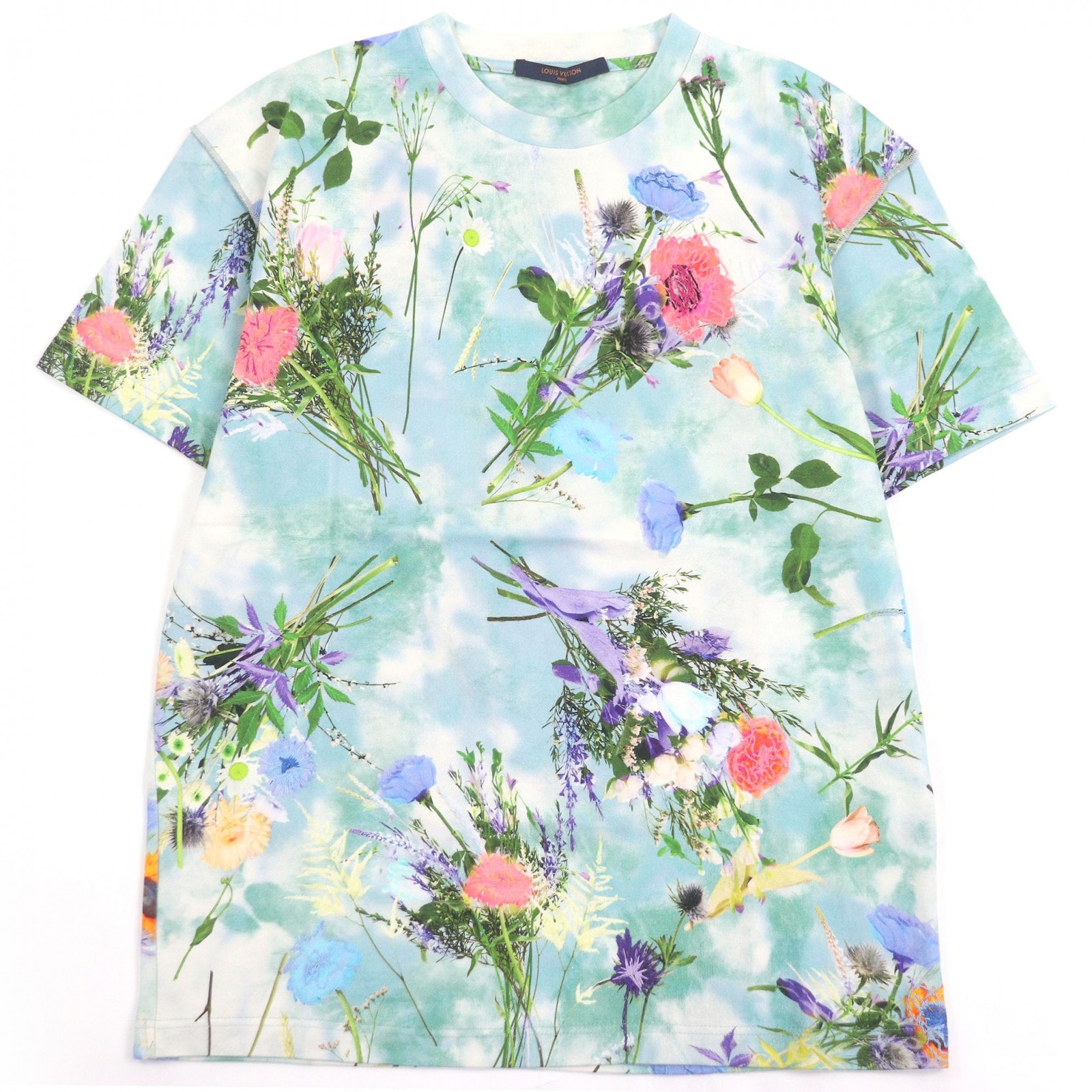 極美品 ルイヴィトン 半袖Ｔシャツ ライトブルー メンズ XS