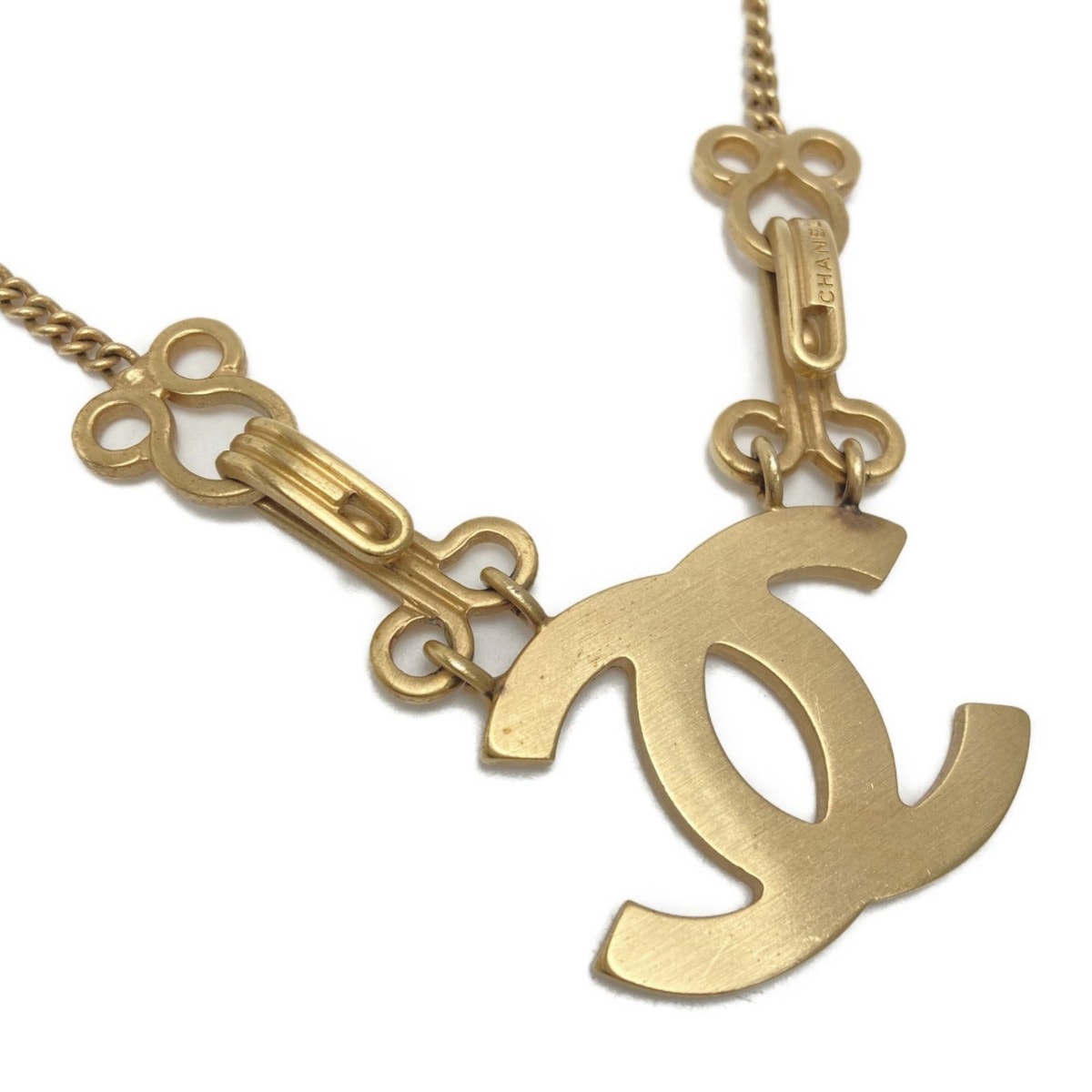 CHANEL シャネル ココマーク ヴィンテージ ネックレス GP ペンダント 箱有