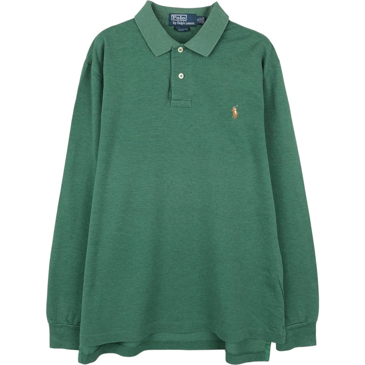 古着 ラルフローレン Ralph Lauren POLO by Ralph Lauren CUSTOM FIT 長袖 ポロシャツ メンズM相当/eaa667171