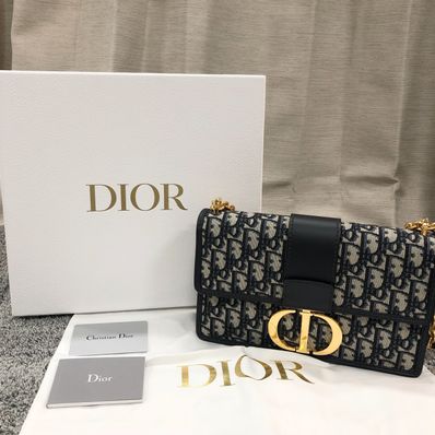 Dior 30 Montaigne Chain Bag "Navy"