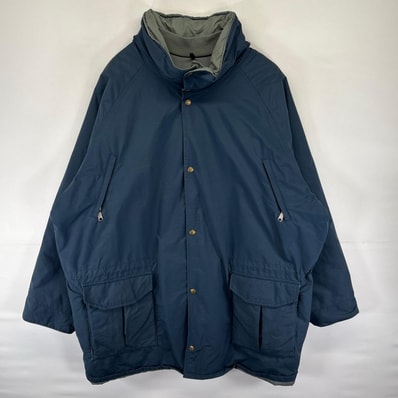古着 エルエルビーン L.L.Bean USA製 GORE-TEX ジャケット MAINE WARDENS PARKA カバーオール 大きいサイズ ネイビー系 メンズ