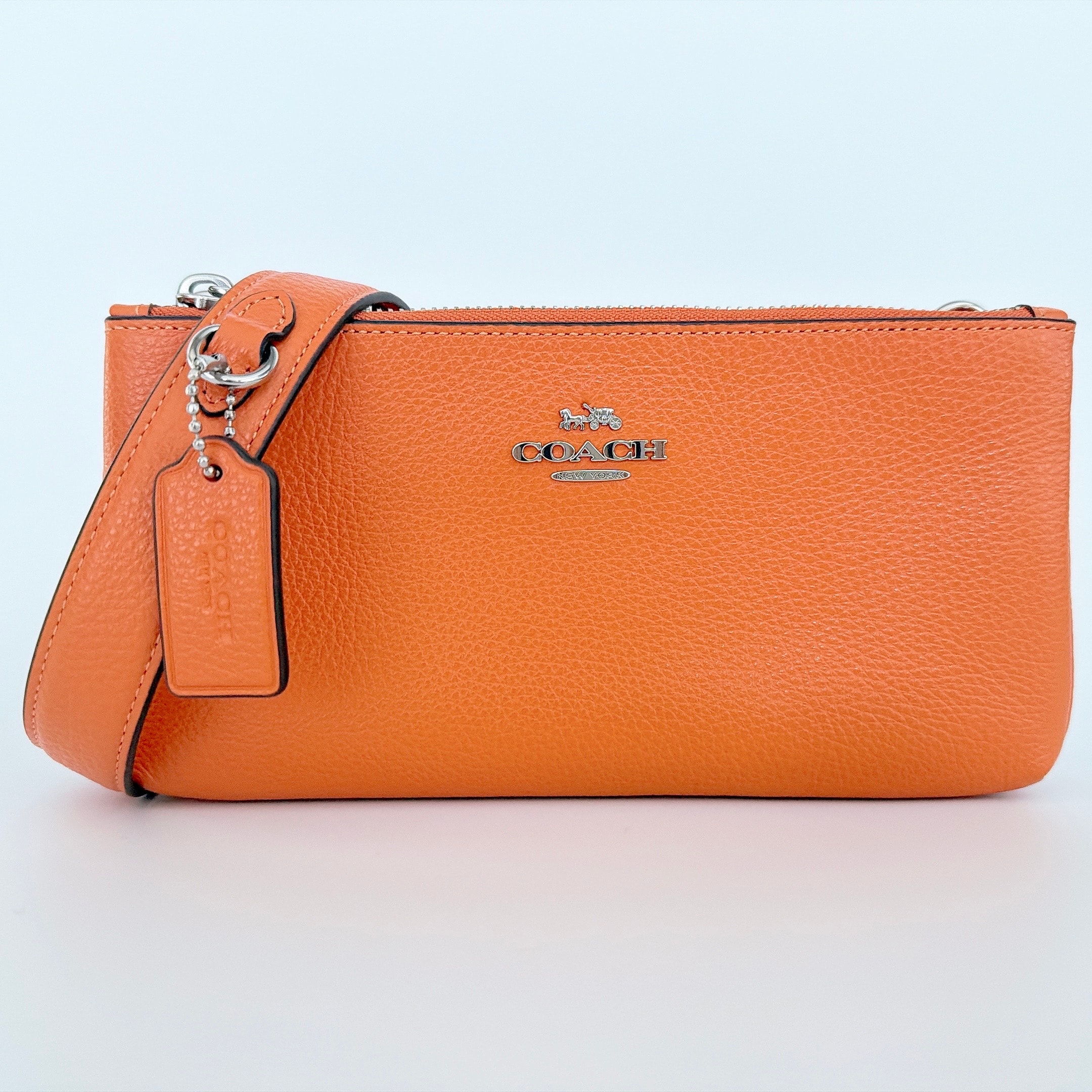 未使用に近い】【未使用】COACH コーチ ダブルジップ 2wayショルダー