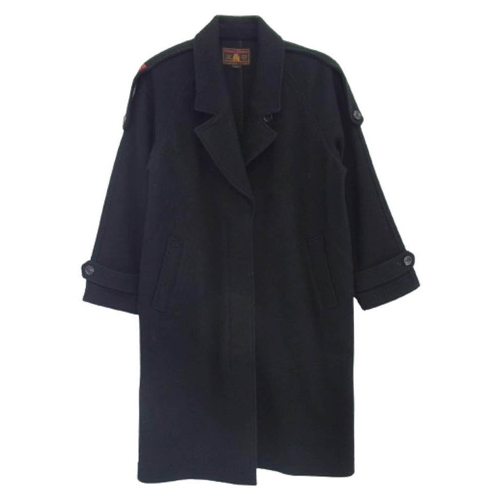 HYSTERIC GLAMOUR ヒステリックグラマー コート 01173AC03 BAD HYSTERIC刺繍  ウール チェスター ロング コート ブラック系 S【中古】