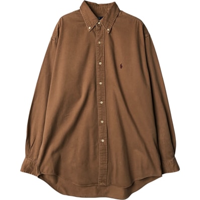 古着 ラルフローレン Ralph Lauren POLO by Ralph Lauren 長袖 ボタンダウンシャツ メンズM相当/eaa582671