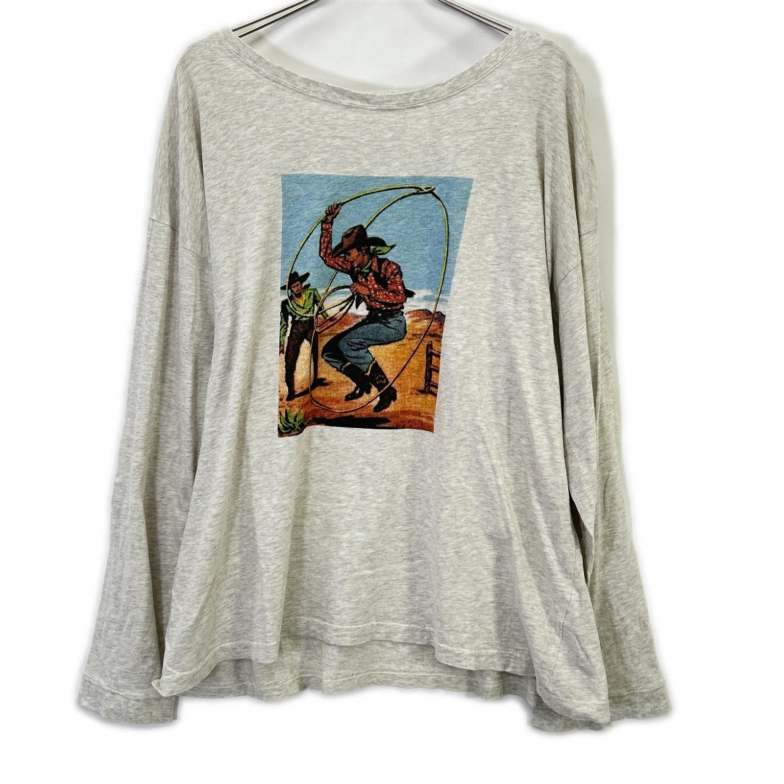 メゾンマルジェラ 1 10【美品/国内正規/24年製】S50GC0692 カウボーイ 長袖Tシャツ XL