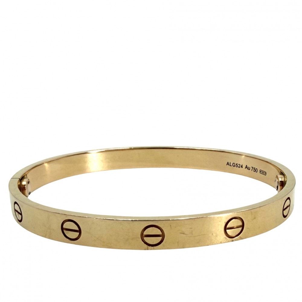CARTIER カルティエ バングル ラブブレスクラシック ジュエリー アクセサリー LOVE Au750 18金YG 18サイズ メンズ レディース K18イエローゴールド    ユニセックス 約34.6g【中古品】