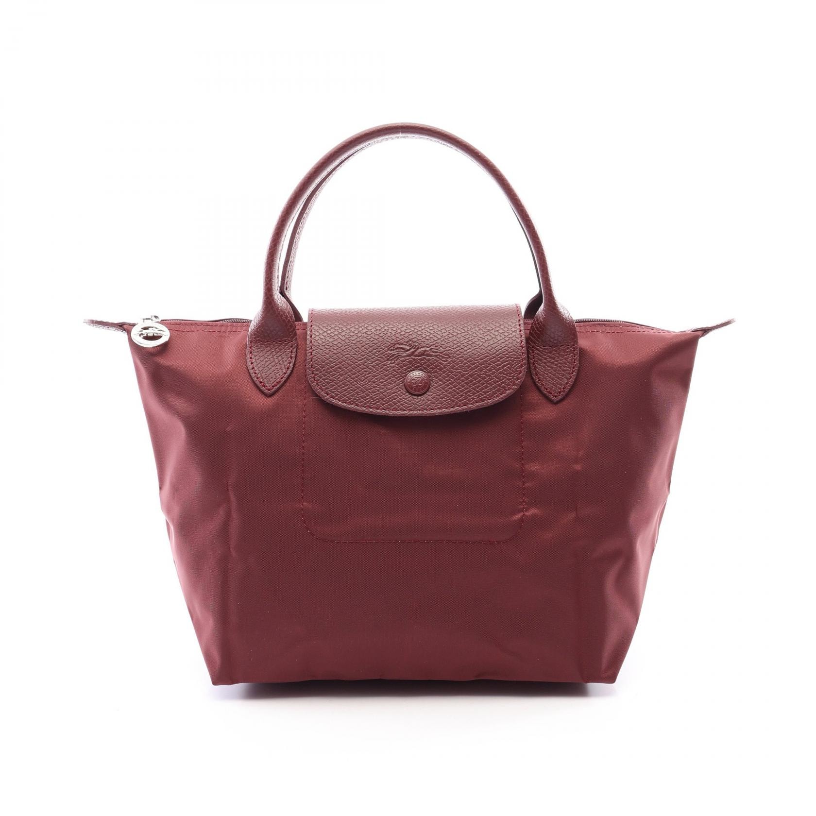 ロンシャン Longchamp ル プリアージュ ワン S トップハンドル ハンドバッグ バッグ キャンバス レザー レディース ボルドー系 L1621979P87 【新品】