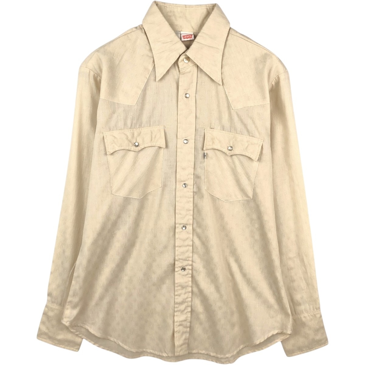 古着 リーバイス Levi's 総柄 長袖 ウエスタンシャツ USA製 メンズL相当 ヴィンテージ/eaa663080