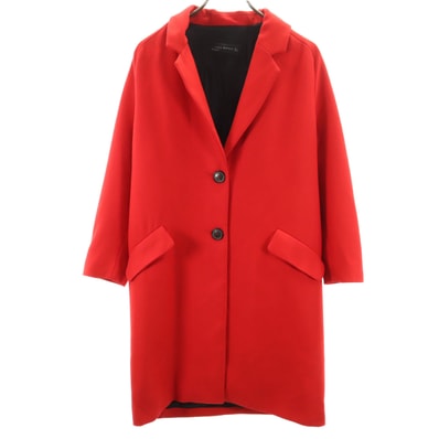 ZARA WOMAN ザラウーマン チェスターコート S レッド