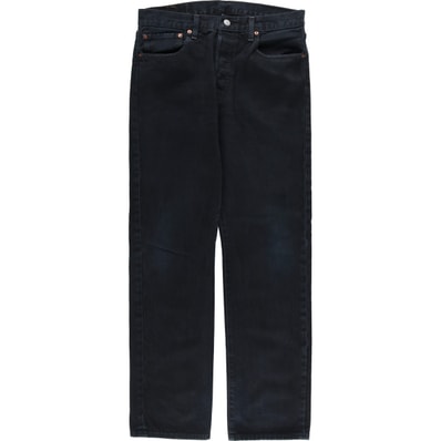 古着 リーバイス Levi's 501 ブラックデニム ストレートデニムパンツ メンズw34相当/eaa607633