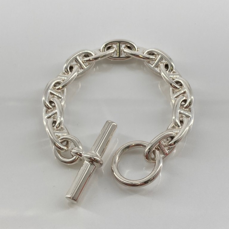 Hermes Chaine D'ancre MM Bracelet "Silver"