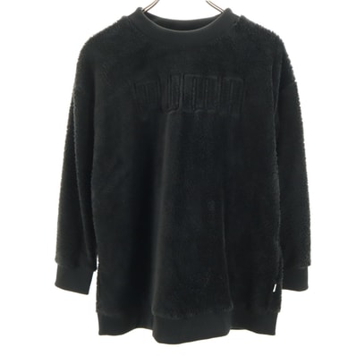 PUMA プーマ 長袖 フリース トレーナー S ブラック