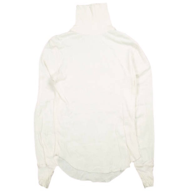 BEAMS BOY ビームスボーイ 24AW 日本製 リブタートルロングスリーブカットソー 13-14-0465-101 ONE SIZE IVORY 長袖 トップス g25647