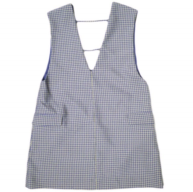 Ray BEAMS レイビームス 21AW チドリジャカードVネックノースリーブワンピース 61-26-3055-370 ONE SIZE PURPLE 千鳥格子 チェック トップス g20430