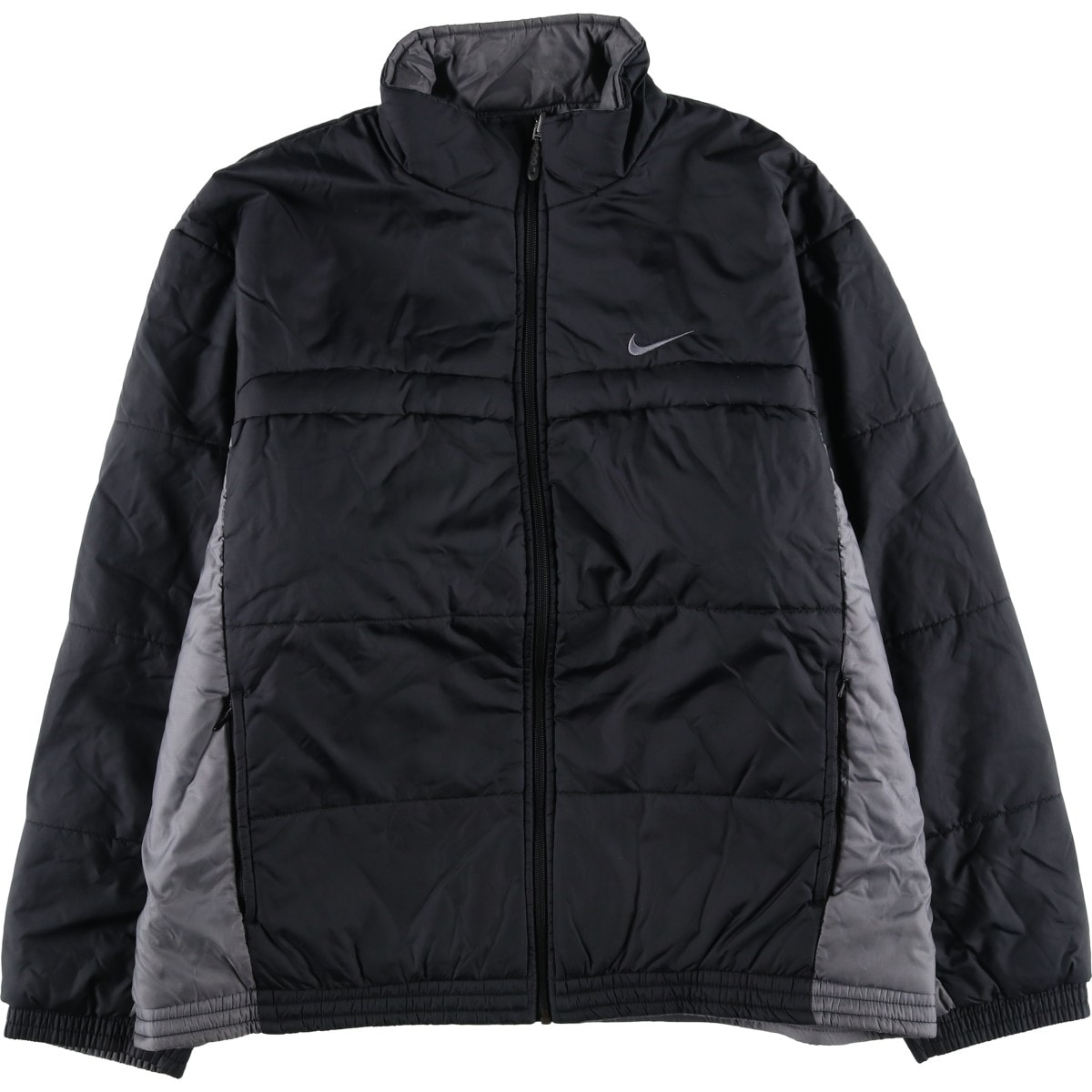 古着 00年代 ナイキ NIKE リップストップ リバーシブル 中綿ジャケット パファージャケット メンズL相当/eaa608985