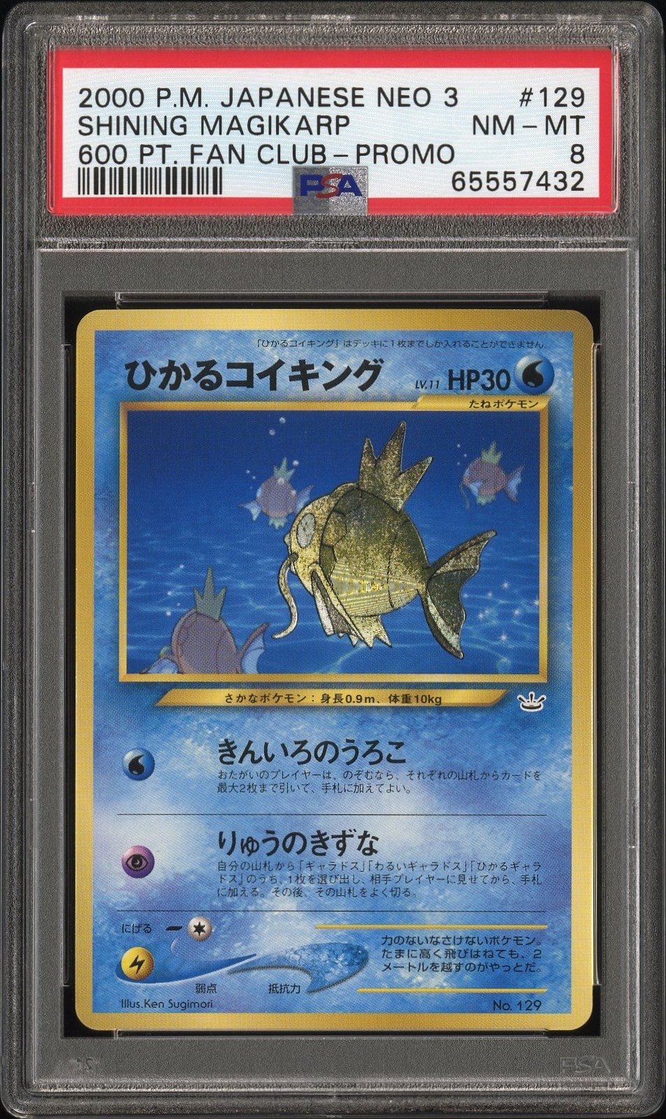 ひかるコイキング P : 旧裏 [neo-P](プロモーションカード「ポケモンカードファンクラブ」)