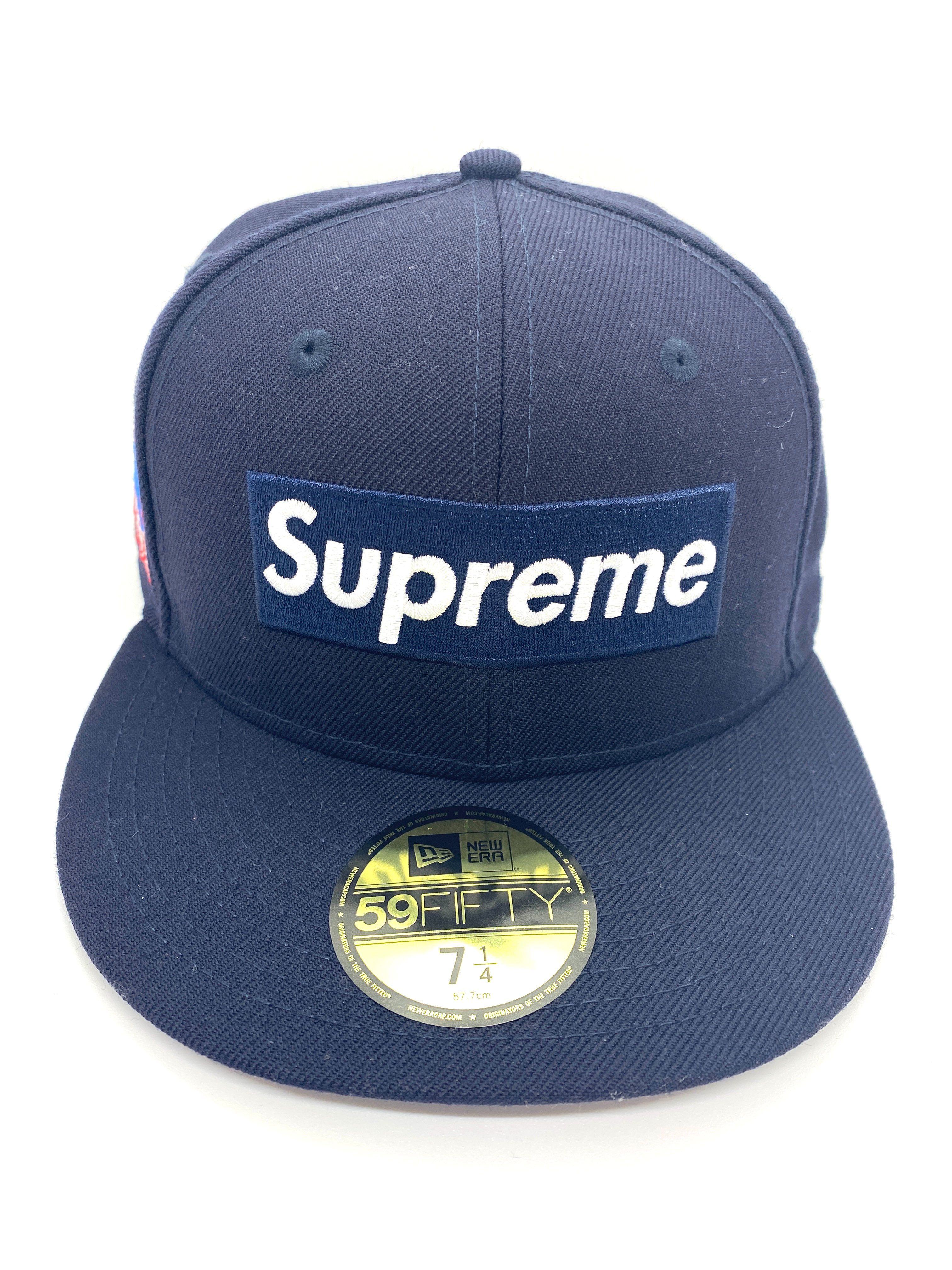 Supreme World Famous Box Logo New Era® "Navy"