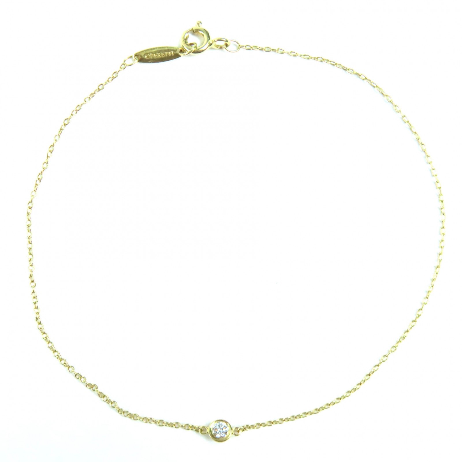 美品 ティファニー ブレスレット バイザヤード イエローゴールド レディース