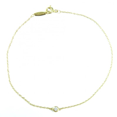 美品 ティファニー ブレスレット バイザヤード イエローゴールド レディース