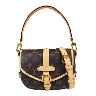 ルイヴィトン ソミュールBB モノグラム ショルダーバッグ モノグラムキャンバス M46740 ブラウン レディース LOUIS VUITTON 中古