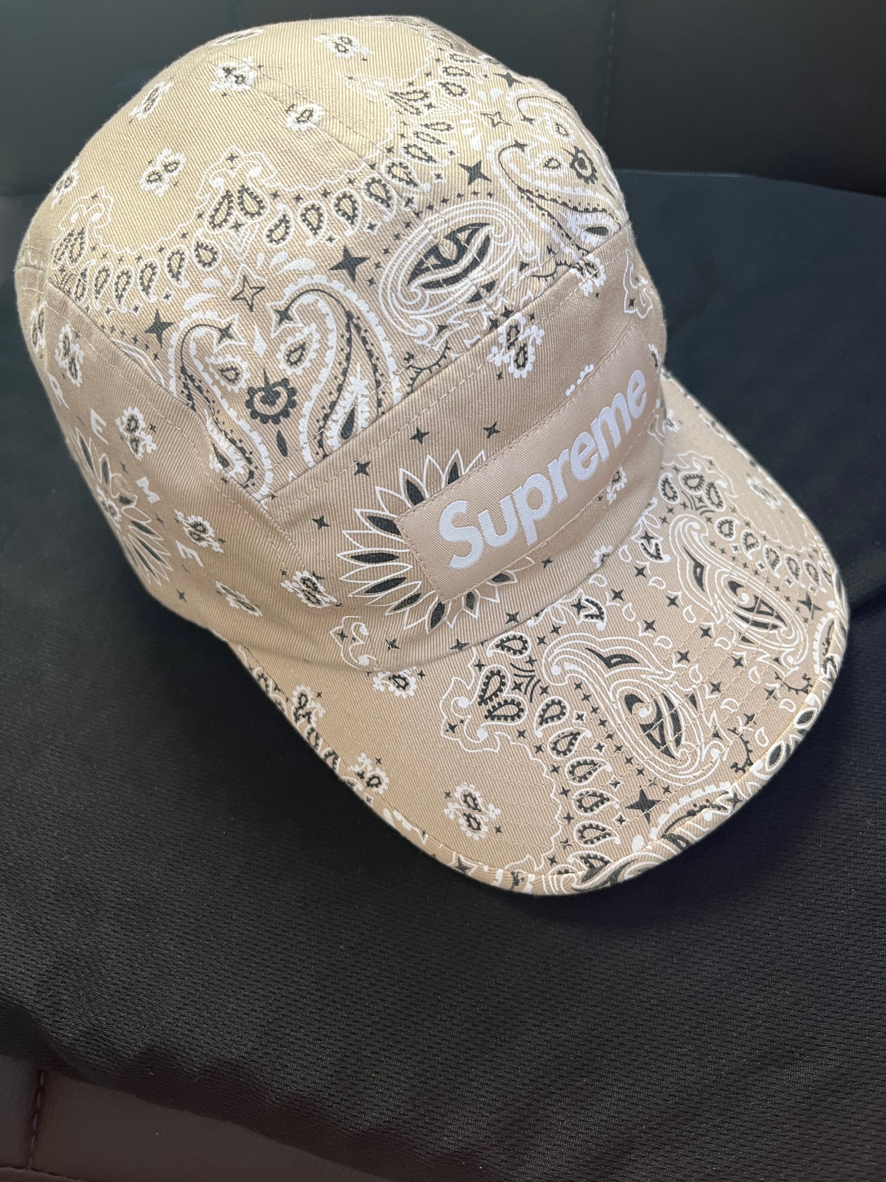 Supreme Bandana Camp Cap "Tan"