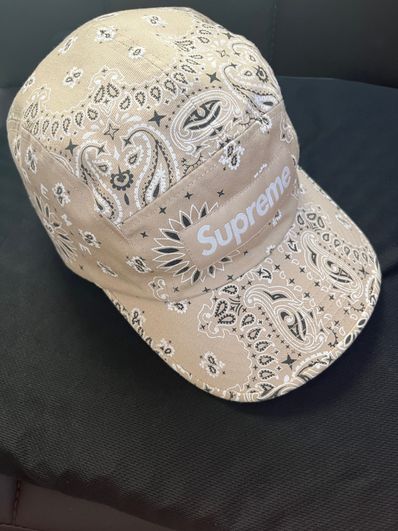 Supreme Bandana Camp Cap "Tan"