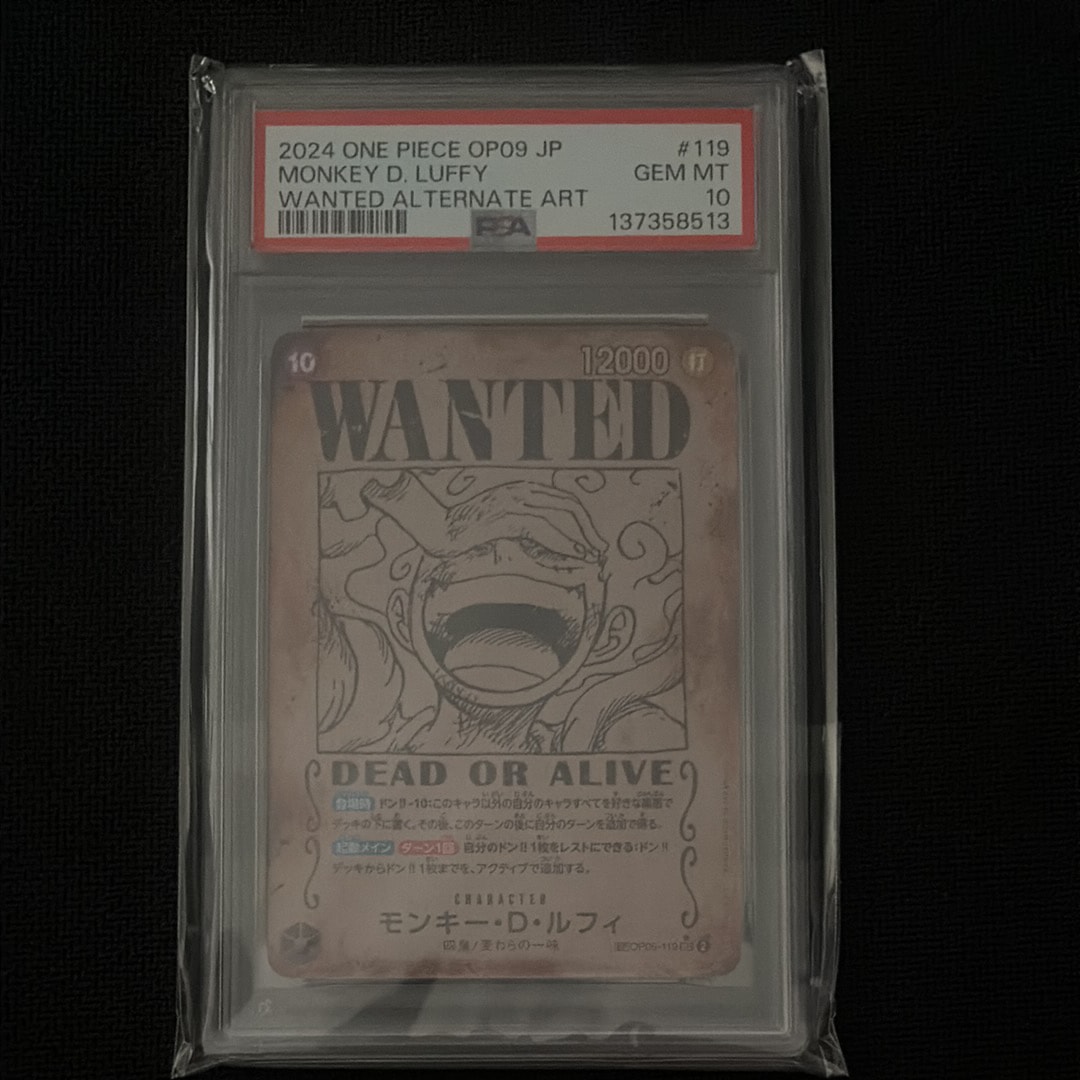 PSA10】モンキー・D・ルフィ：手配書 SEC-SPC [OP05-119](ブースター