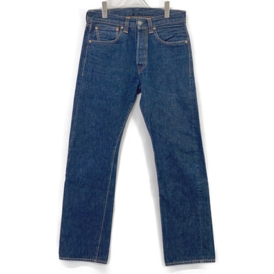 リーバイス 47501-0117 インディゴ 501XX BIG E片面タブ USA製 1947年復刻 デニムパンツ W32L34