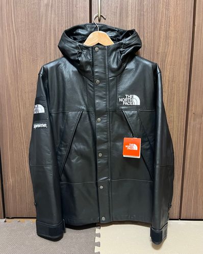 Supreme x The North Face Leather Mountain Parka "Black"